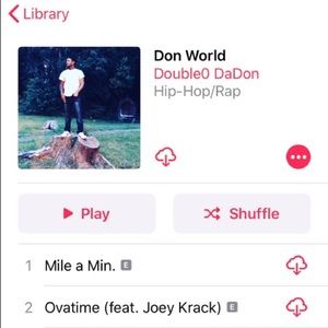 My album on Apple Music Spotify and YouTube